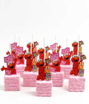 Decorated rice krispie toppers