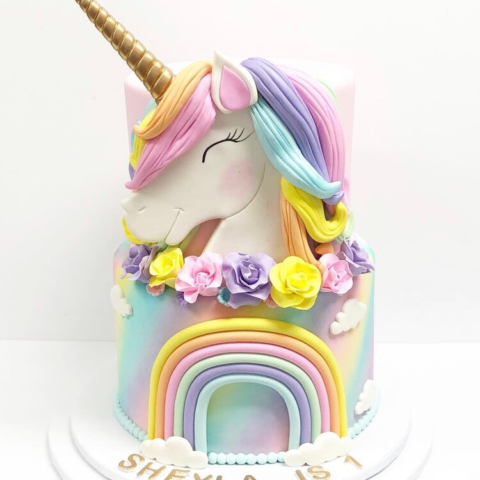 A decorated celebration cake by The Cake Shop